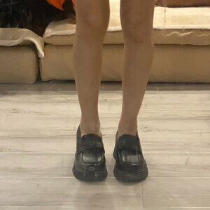 Brown Loafers Mary Jane Women’s Leather Shoes